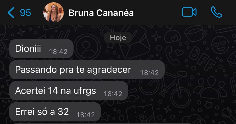 Depoimento de aluno 6 — UFRGS